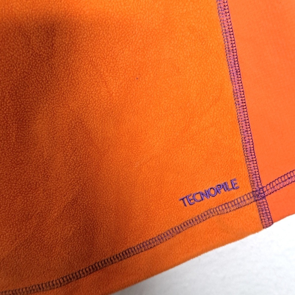 Millet Fleece Jacket Womens Small Orange Full Zip Hood Technical Hiking MIV4762 - Picture 13 of 16